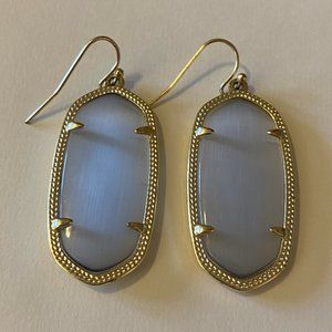 KENDRA SCOTT Elle Gold Drop Earrings in Mother-of-Pearl